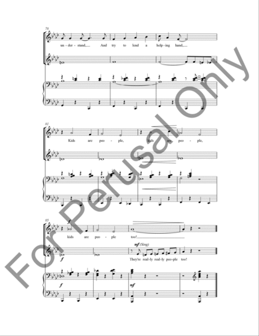 Kids Are People Too! Unison Choir scores gallery preview page 10
