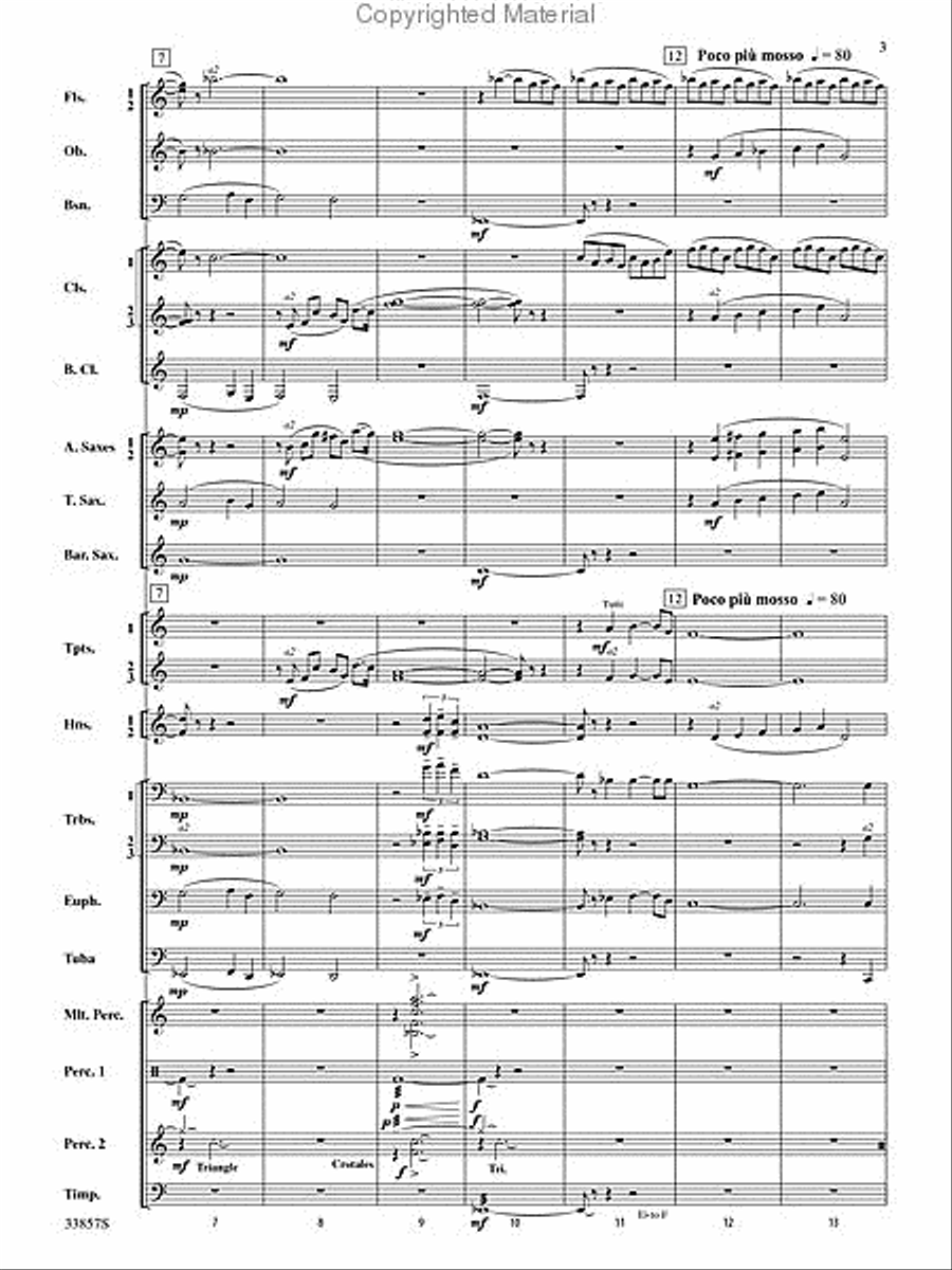 One Thousand Cranes Concert Band scores gallery preview page 3