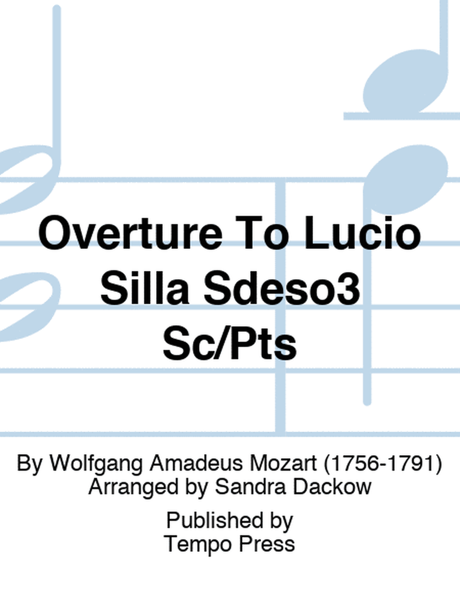 Overture To Lucio Silla Sdeso3 Sc/Pts