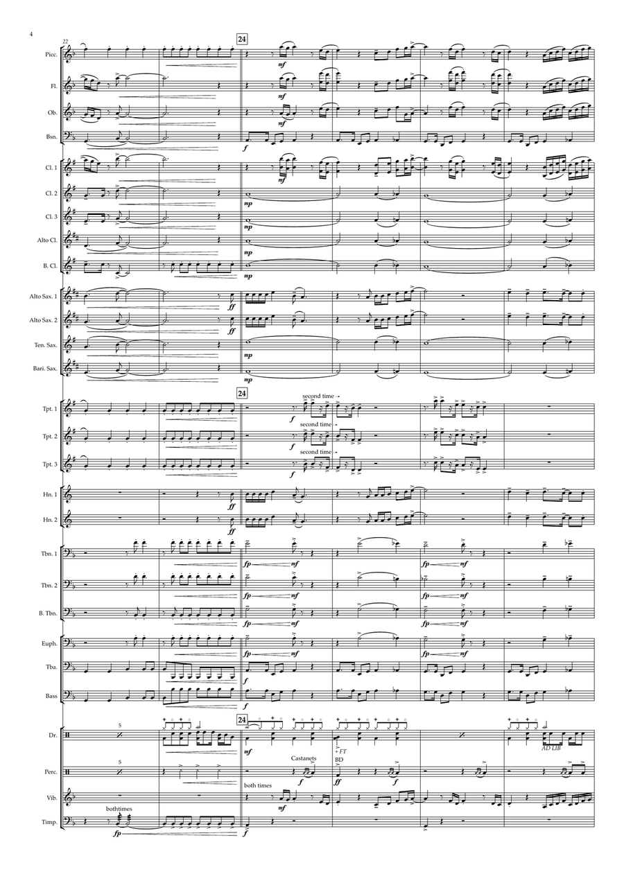 Murder On The Dancefloor Murder On The Dancefloor Concert Band scores gallery preview page 4