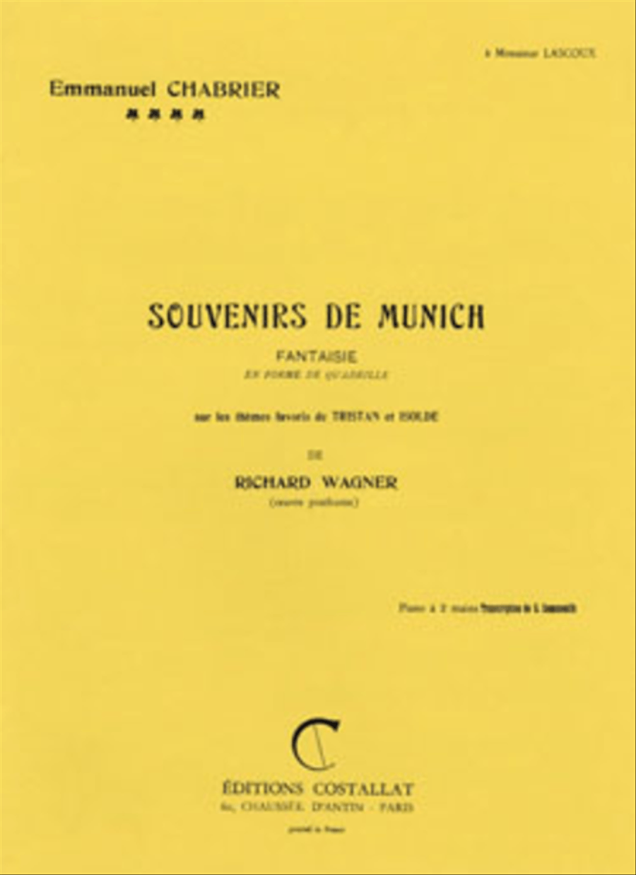 Souvenirs De Munich Souvenirs De Munich Piano Solo scores gallery preview page 1