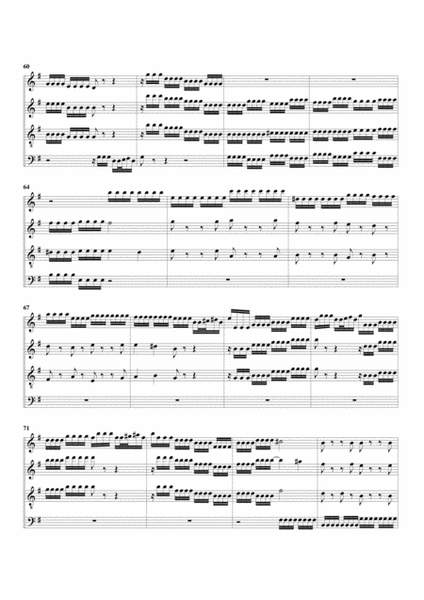Fugue in e minor (arrangement for 4 recorders) image number null