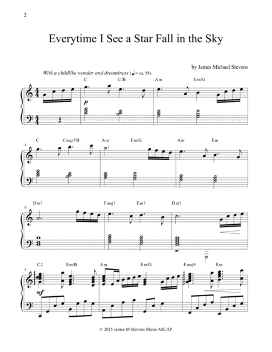 STARS - Romantic Shimmers at the Piano Piano Solo scores gallery preview page 2