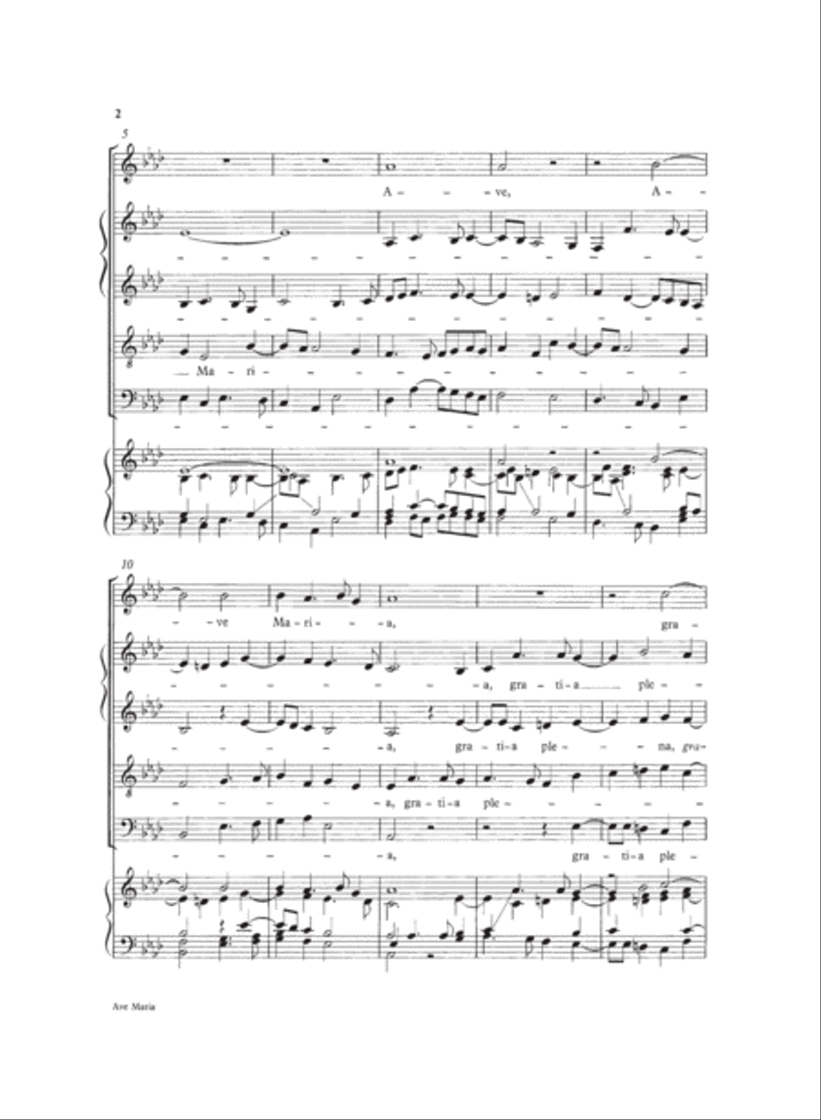 Ave Maria A Cappella scores gallery preview page 2