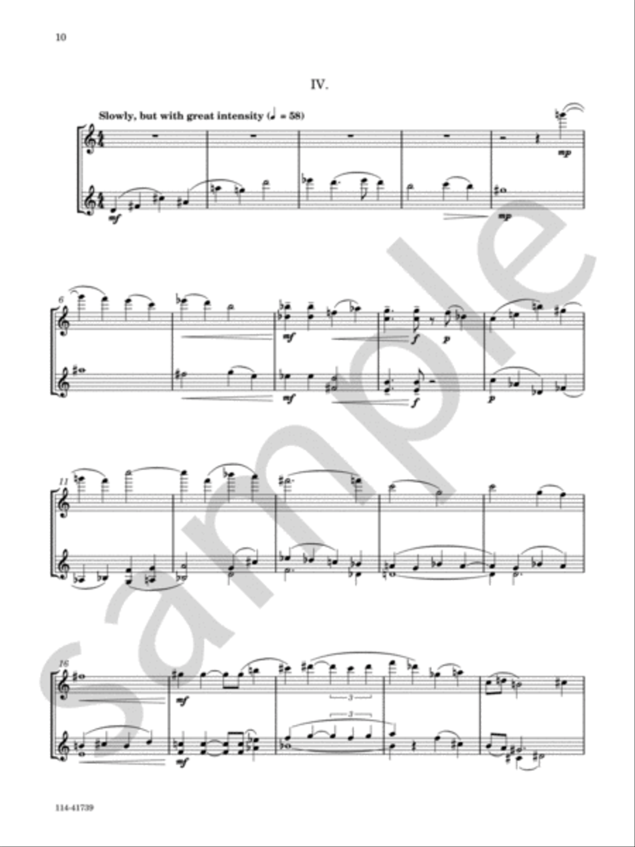 Five Related Miniatures Chamber Music scores gallery preview page 7