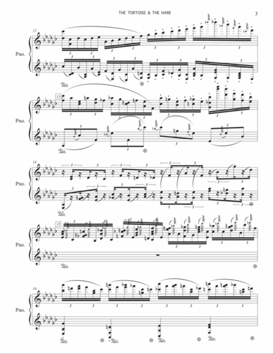 The Tortoise and the Hare Piano Solo scores gallery preview page 3