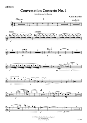 Conversation Concerto No.4 for viola and orchestra [set of parts]