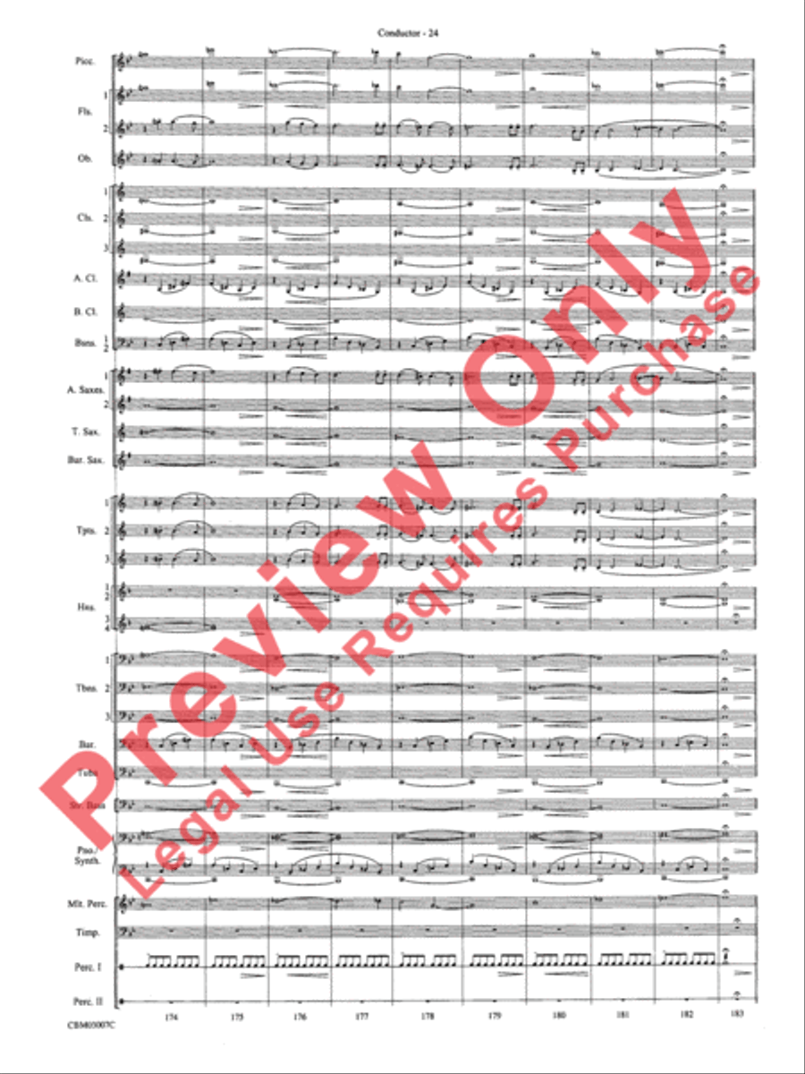 The Lord of the Rings: The Two Towers, Symphonic Suite from Concert Band scores gallery preview page 27