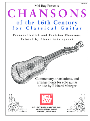 Book cover for Chansons of the 16th Century for Classical Guitar