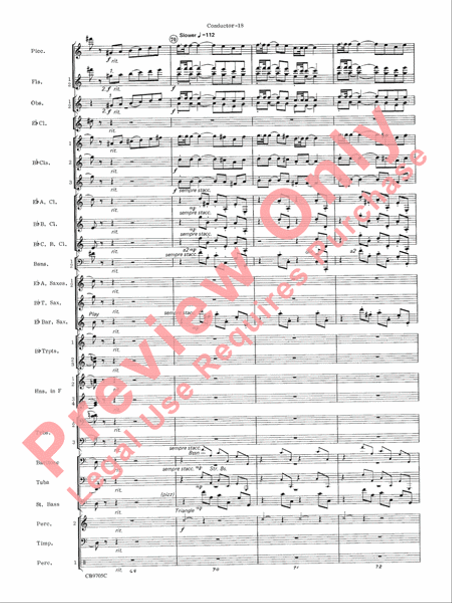 The Empire Strikes Back (Finale) Concert Band scores gallery preview page 21
