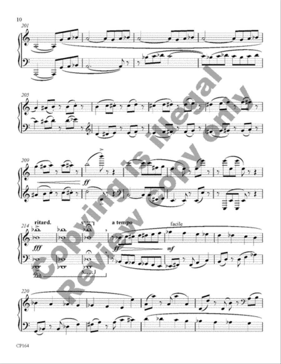 Rondeau Piano Solo scores gallery preview page 10