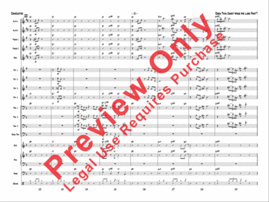 Does This Chart Make Me Look Phat? Jazz Ensemble scores gallery preview page 36