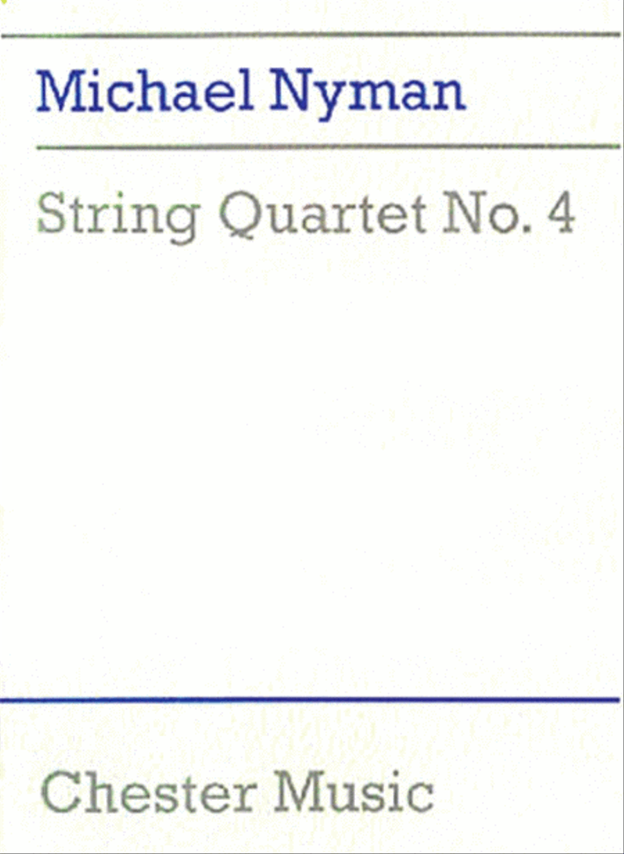 Michael Nyman: String Quartet No. 4 (Score) String Quartet scores gallery preview page 1