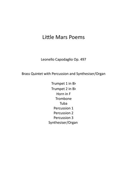 Little Mars Poems