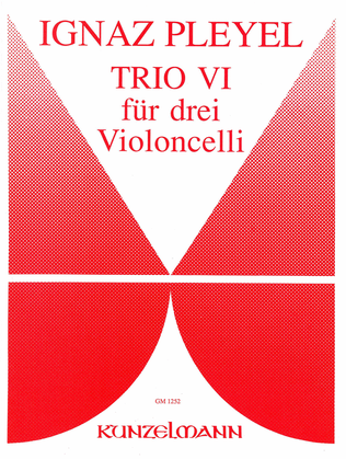 Book cover for Trio no. 6 for 3 celli