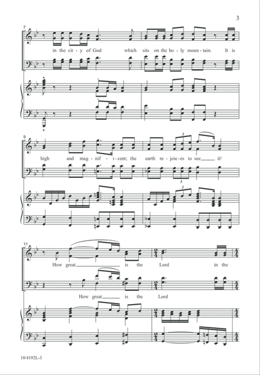 How Great Is the Lord 4-Part scores gallery preview page 3