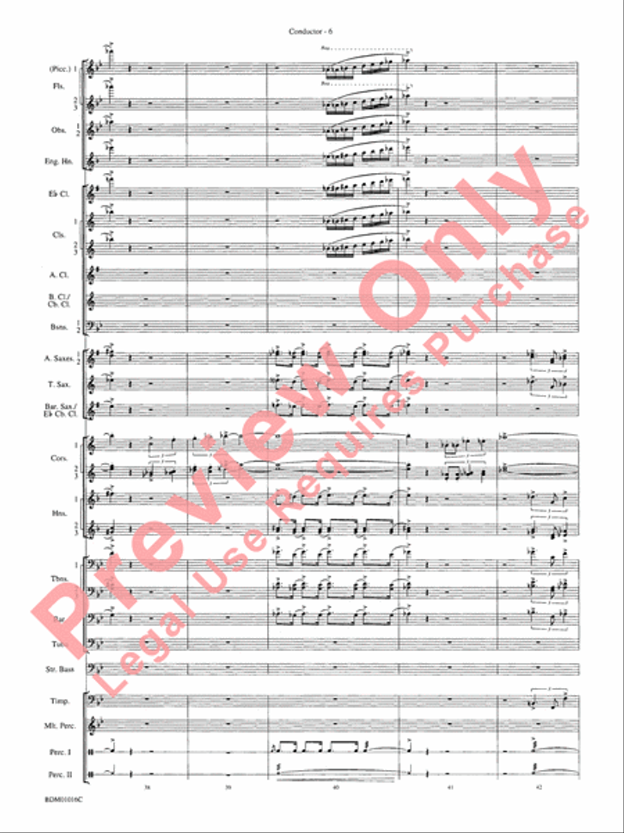 Fanfare and Allegro Concert Band scores gallery preview page 9