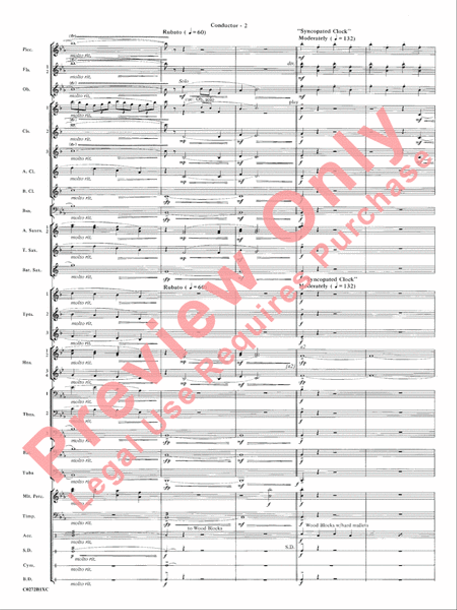 Leroy Anderson: A Legacy in Sound Concert Band scores gallery preview page 5