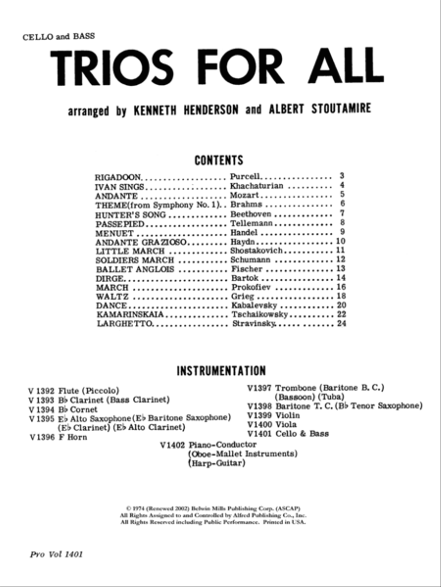 Trios for All Small Ensemble scores gallery preview page 2