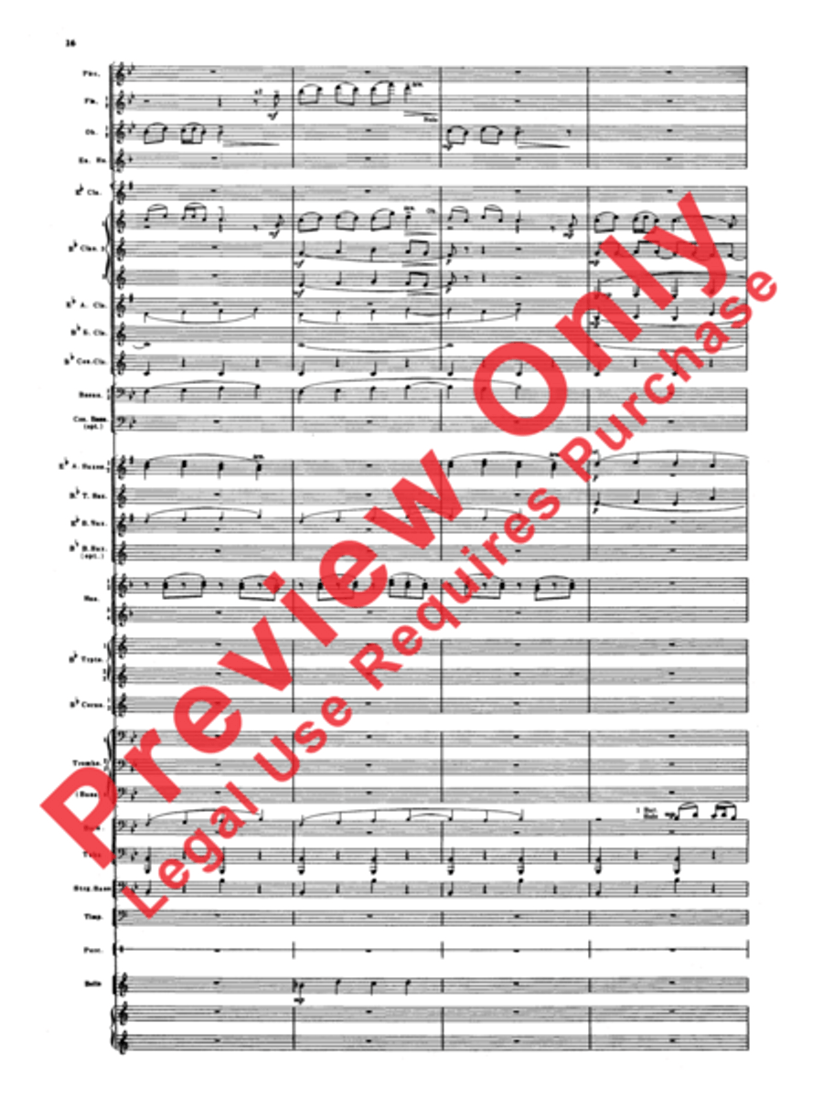 Armenian Dances, Part 1 Concert Band scores gallery preview page 17