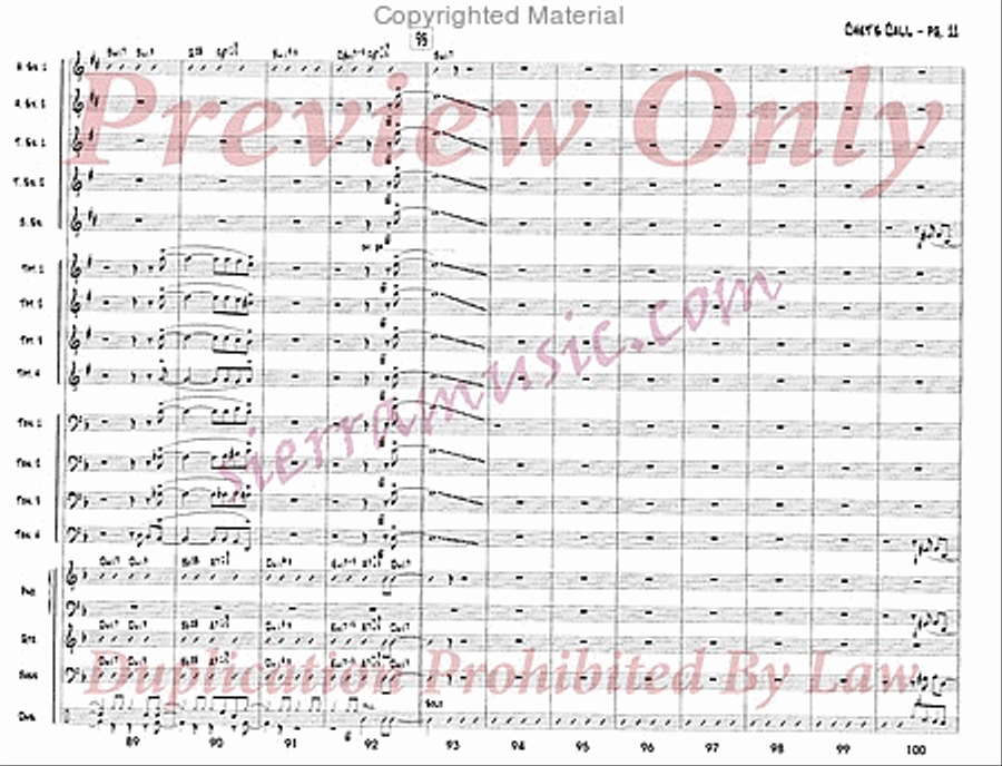 Chet's Call Chet's Call Big Band scores gallery preview page 12
