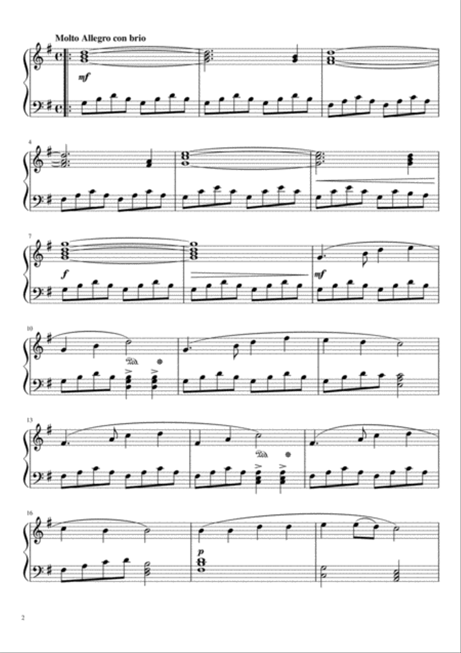 RiShu Bagatelle in G Opus 0 No. 0 Piano Solo scores gallery preview page 2