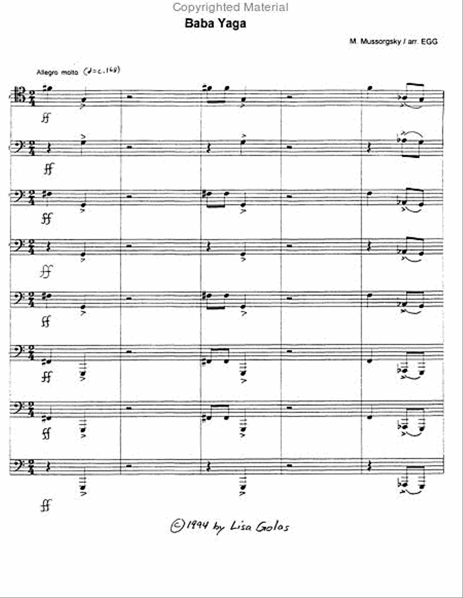 Baba Yaga Large Ensemble scores gallery preview page 2