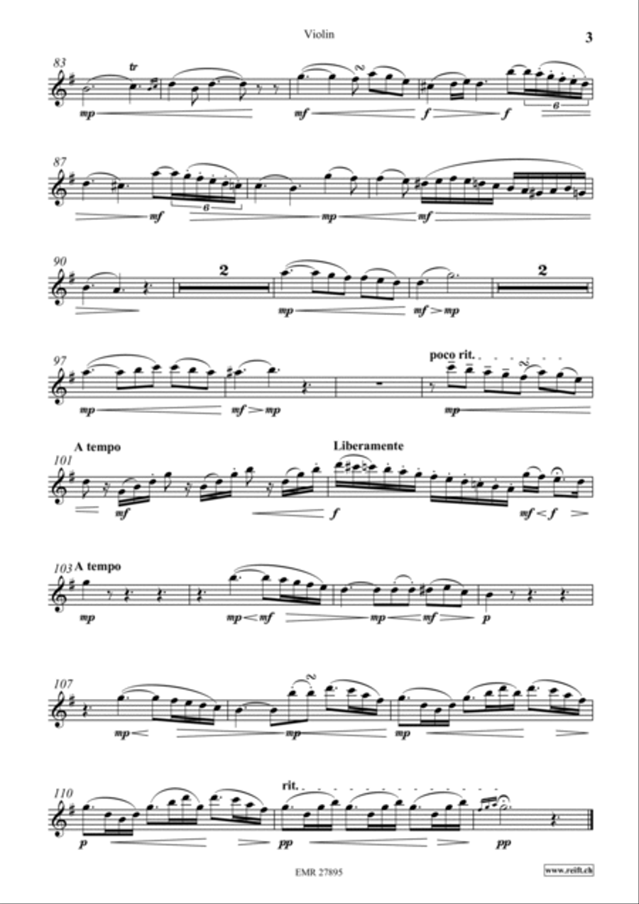 Notturno Violin scores gallery preview page 4