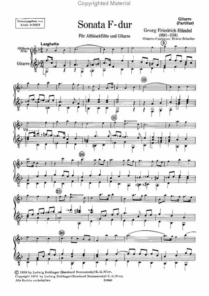 Sonata F-Dur op. 1 / 11