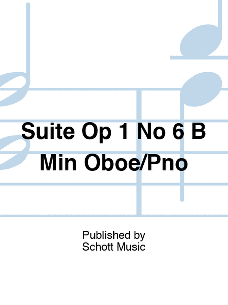 Philidor - Suite Op 1 No 6 B Minor Oboe/Piano