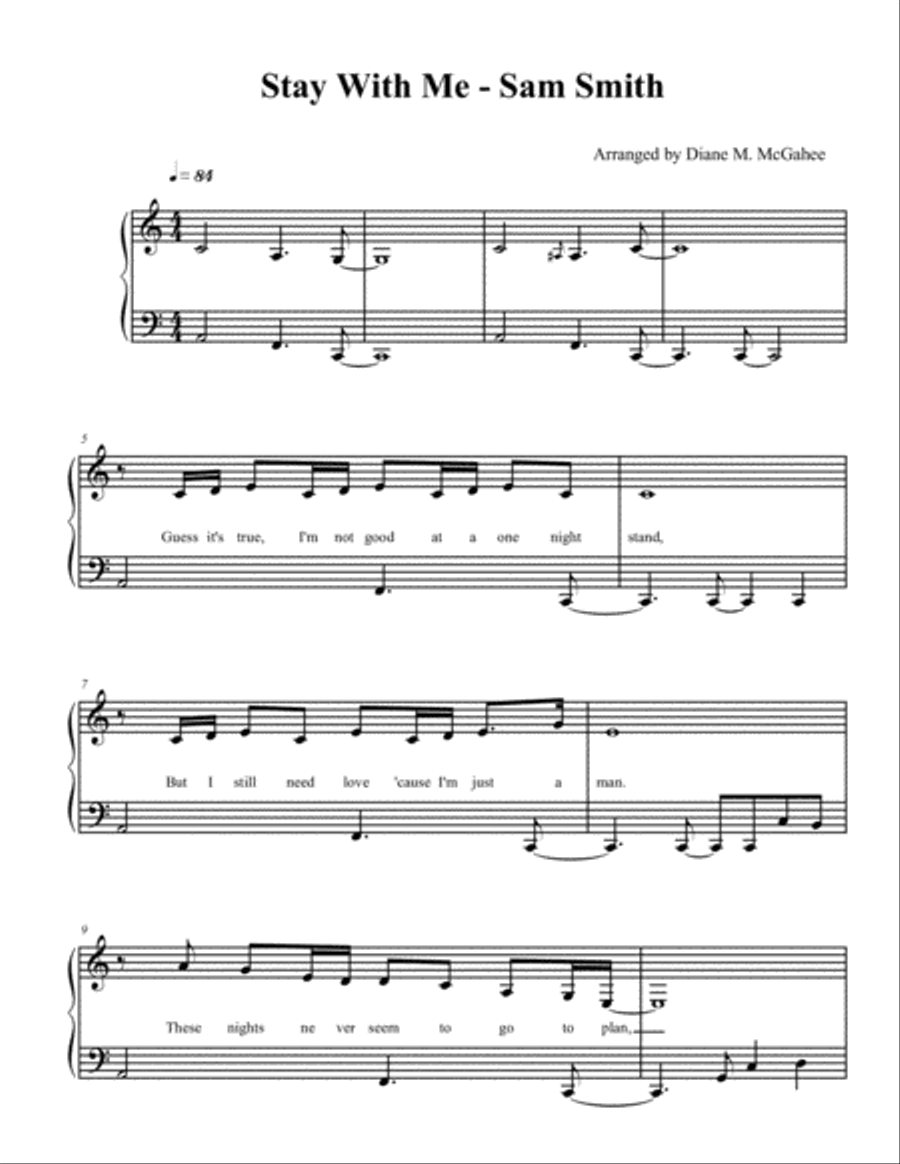 Stay With Me Small Ensemble scores gallery preview page 1