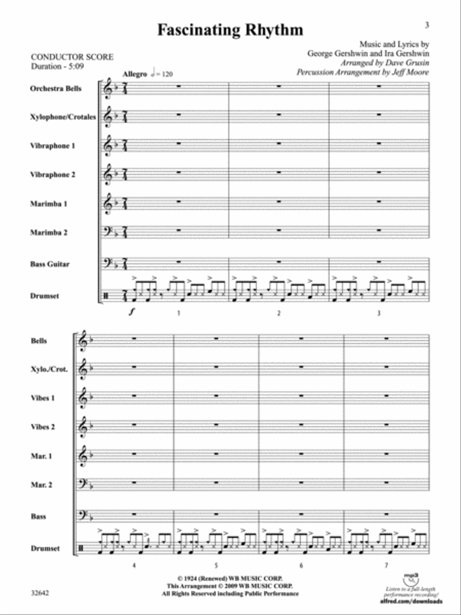 Fascinating Rhythm Percussion Ensemble scores gallery preview page 2