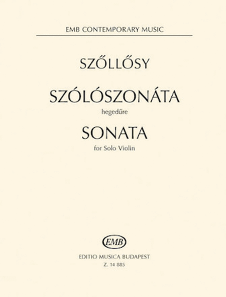 Sonata for Solo Violin Violin Solo - Sheet Music