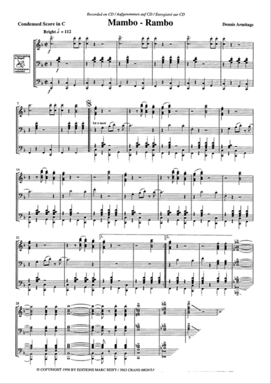 Mambo-Rambo Concert Band scores gallery preview page 4