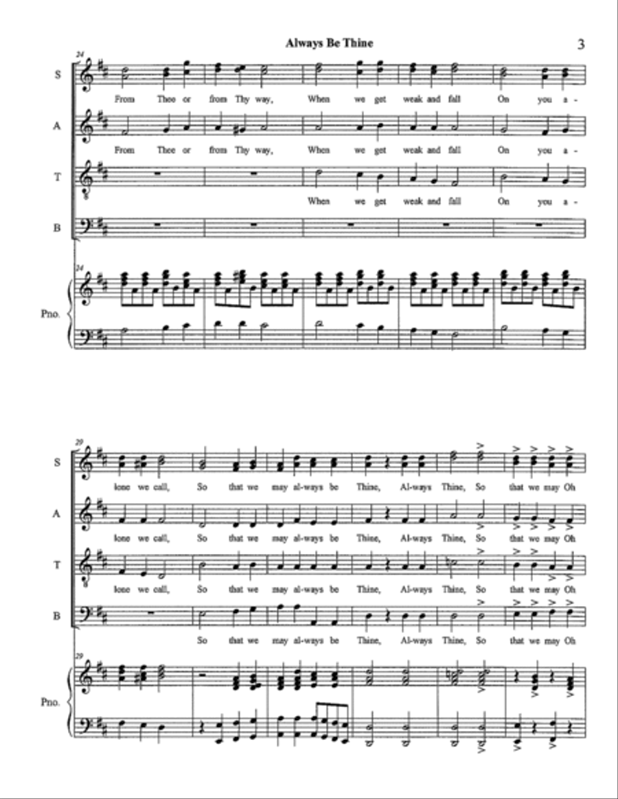 Always Be Thine Small Ensemble scores gallery preview page 3