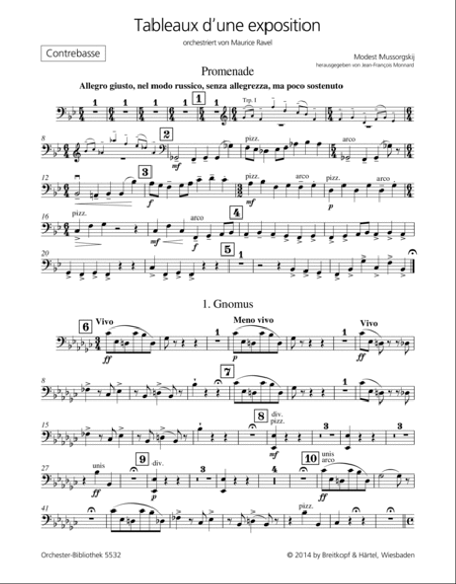 Tableaux d’une exposition Orchestra scores gallery preview page 2