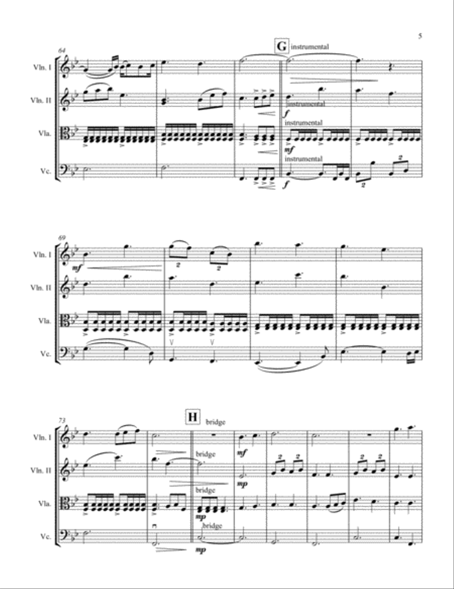 A Thousand Years String Quartet scores gallery preview page 5