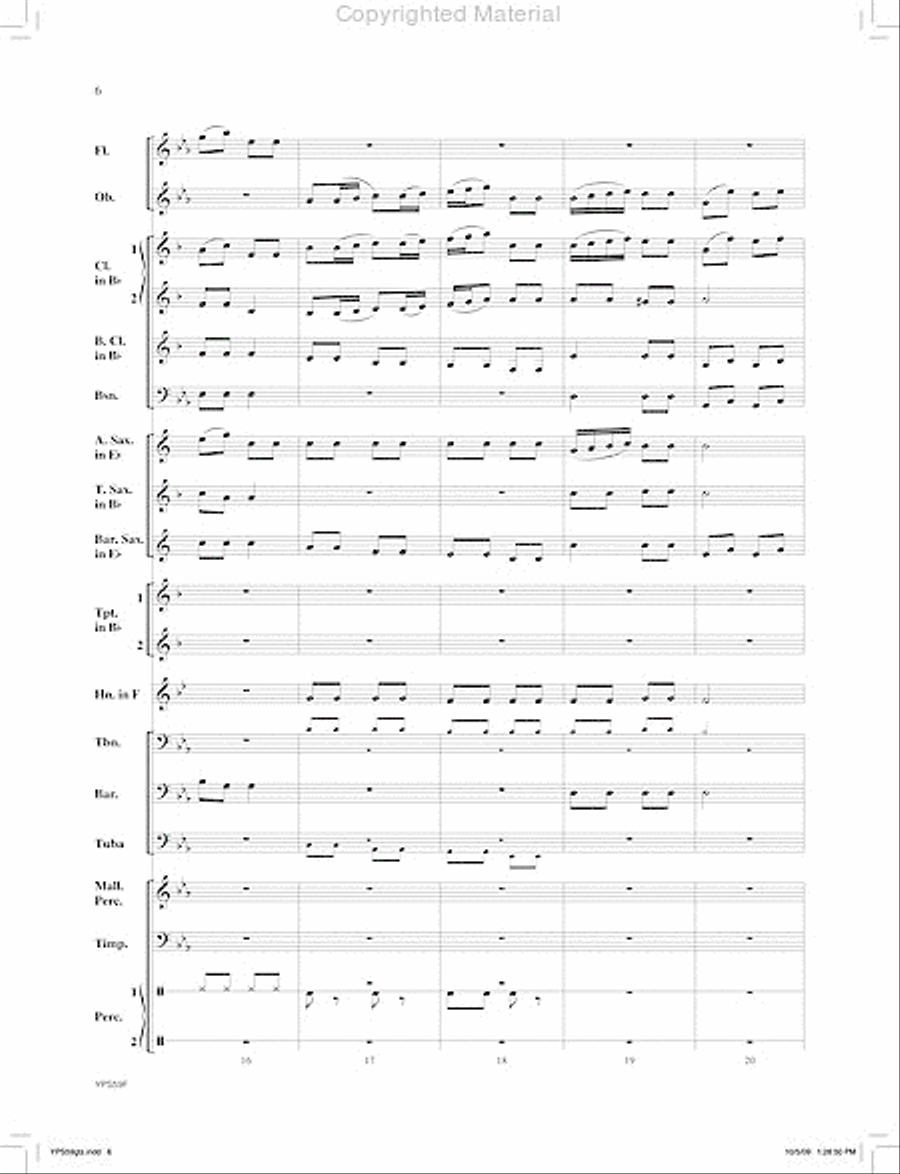 Selections from H.M.S Pianofore Concert Band scores gallery preview page 7