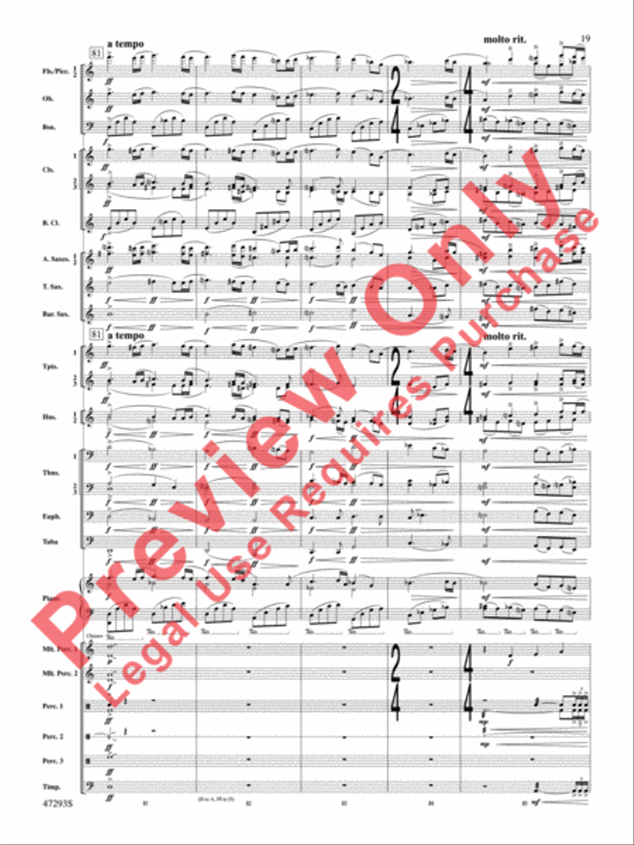Phantasmagoria Concert Band scores gallery preview page 20