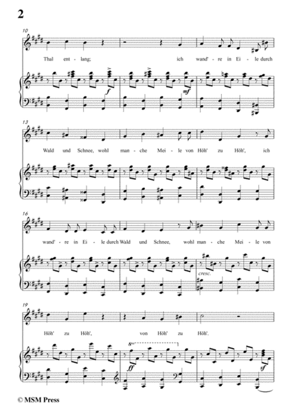Schubert-Über Wildemann,in c sharp minor,Op.108 No.1,for Voice and Piano image number null