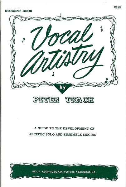 Vocal Artistry, Student Book