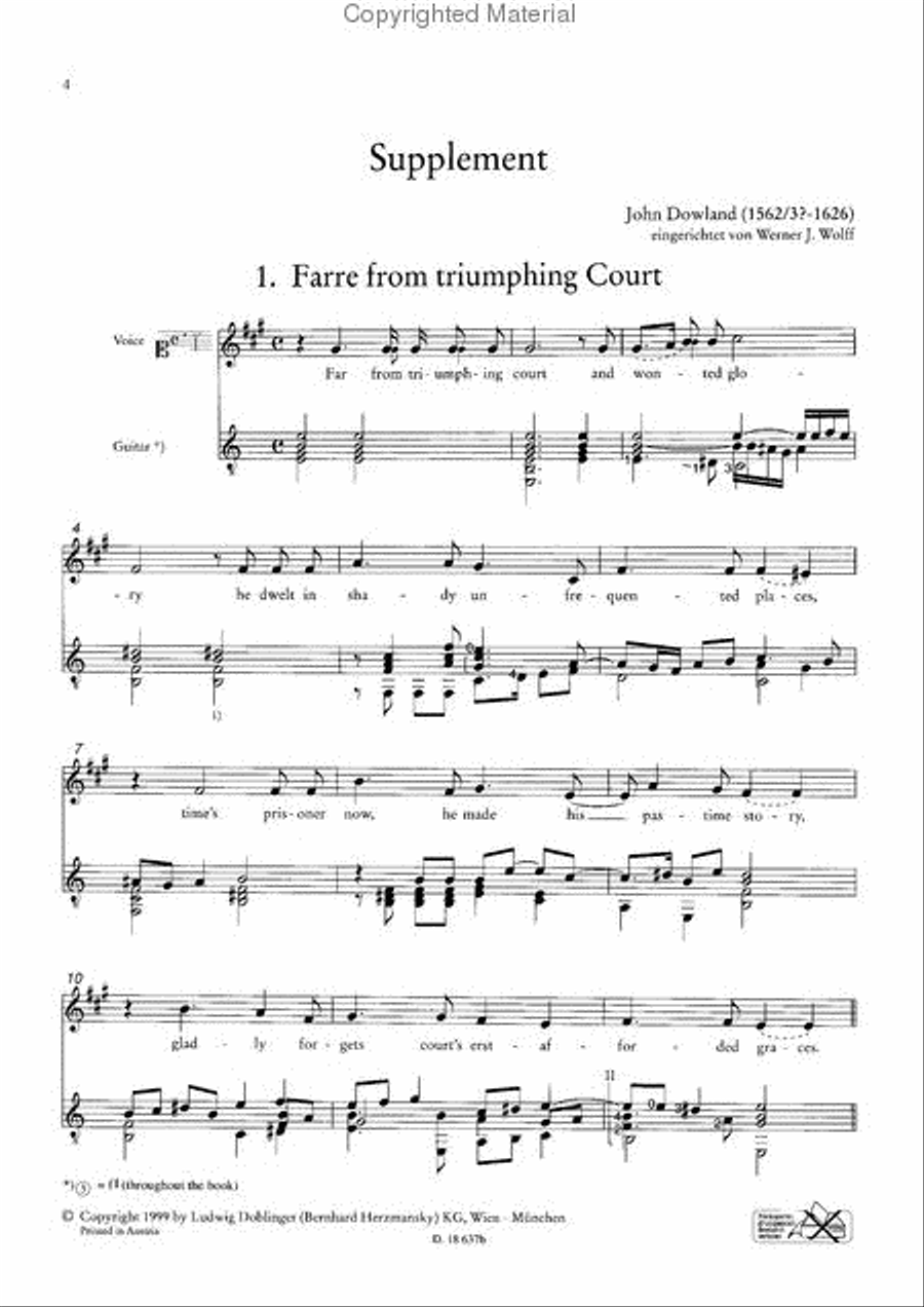 The Third Booke of Songs or Aires (Complete Lute Songs III) & Complete Lute Songs IV-Supplement Lute scores gallery preview page 5