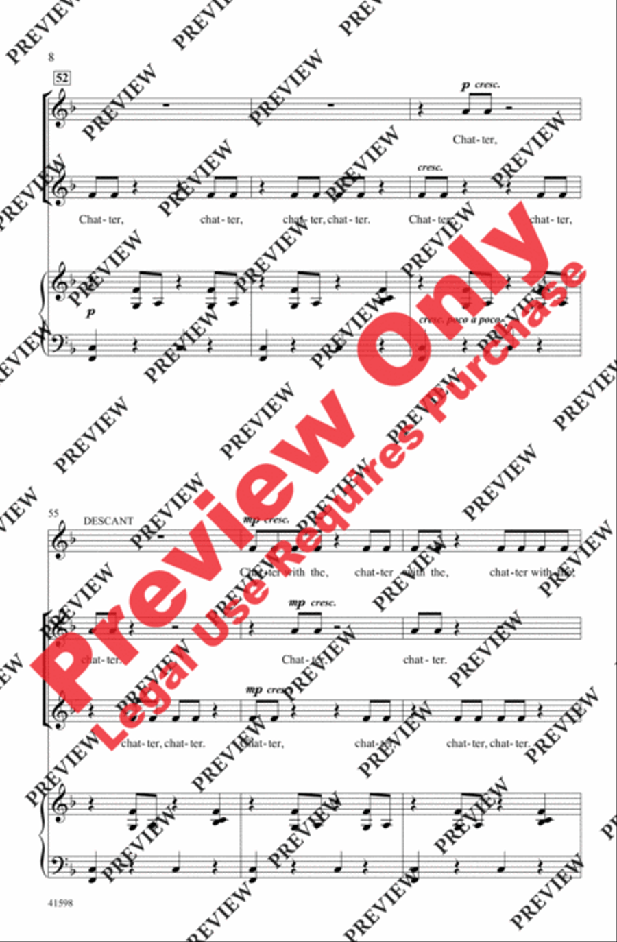 Chatter with the Angels Chatter with the Angels 2-Part scores gallery preview page 8