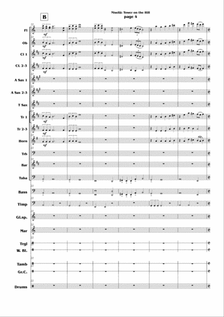 Tower on the Hill Concert Band scores gallery preview page 4