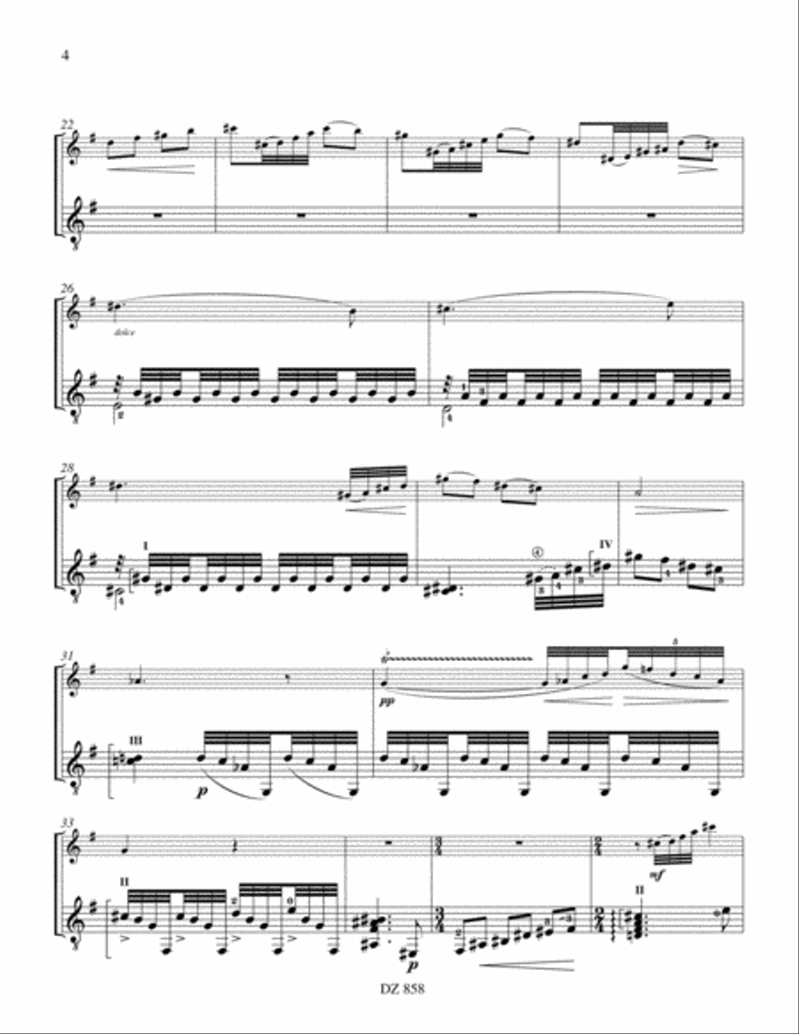 D'un soleil, la nuit... Flute scores gallery preview page 4