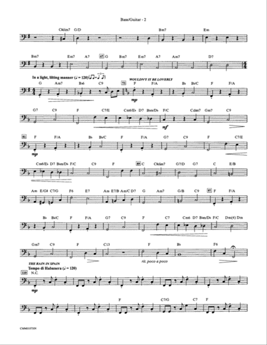 My Fair Lady: String Bass Double Bass scores gallery preview page 2