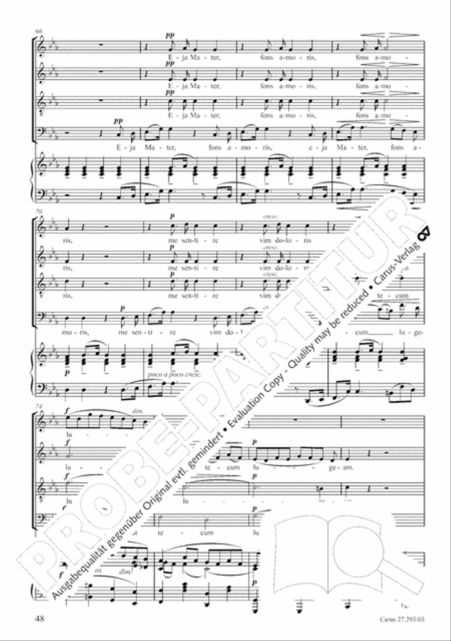 Stabat mater 4-Part scores gallery preview page 55
