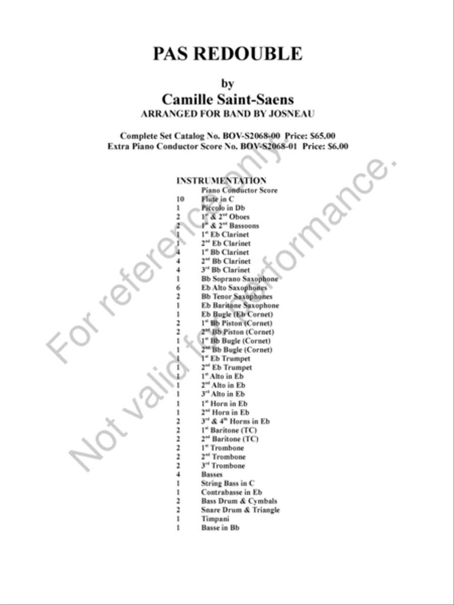 Pas Redouble Concert Band scores gallery preview page 2
