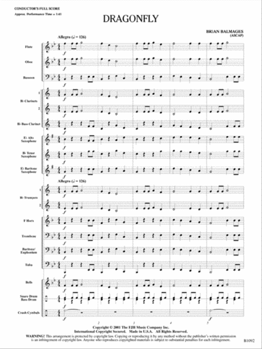 Dragonfly Concert Band scores gallery preview page 2