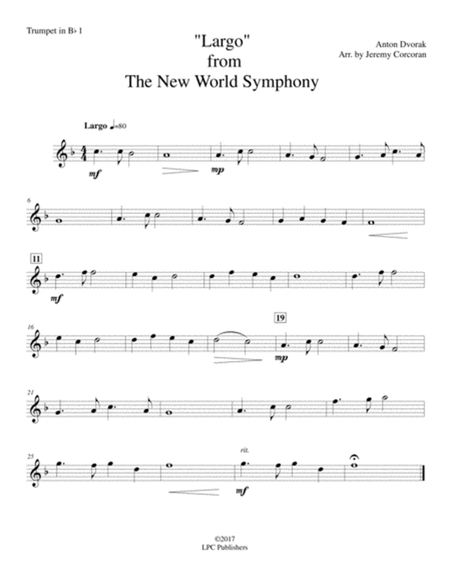 Largo from The New World Symphony for Brass Quintet image number null